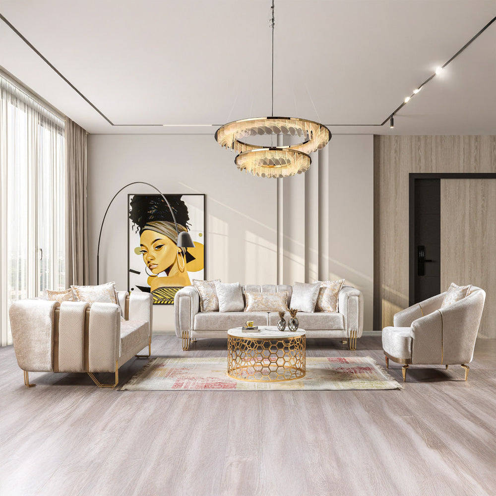 Nova - Santana Velvet Sofa & Loveseat