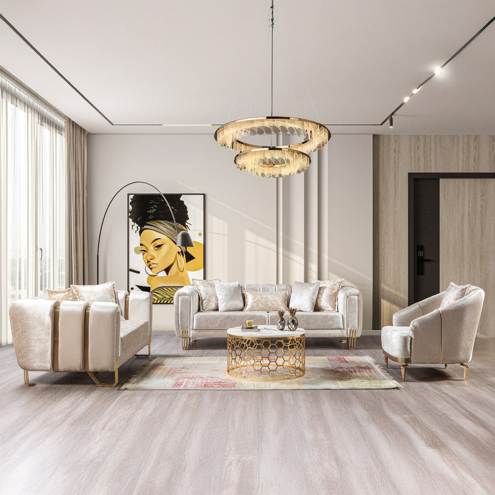 Nova - Santana Velvet Sofa & Loveseat