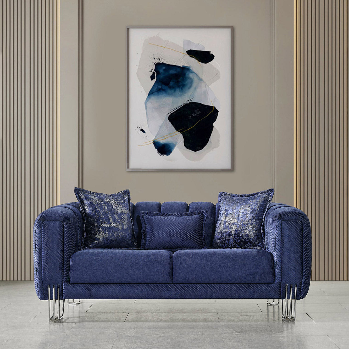 Nova - Santana Velvet Loveseat