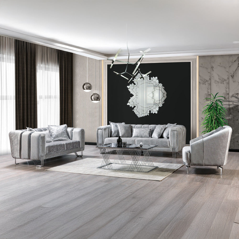 Nova - Santana Velvet Sofa & Loveseat