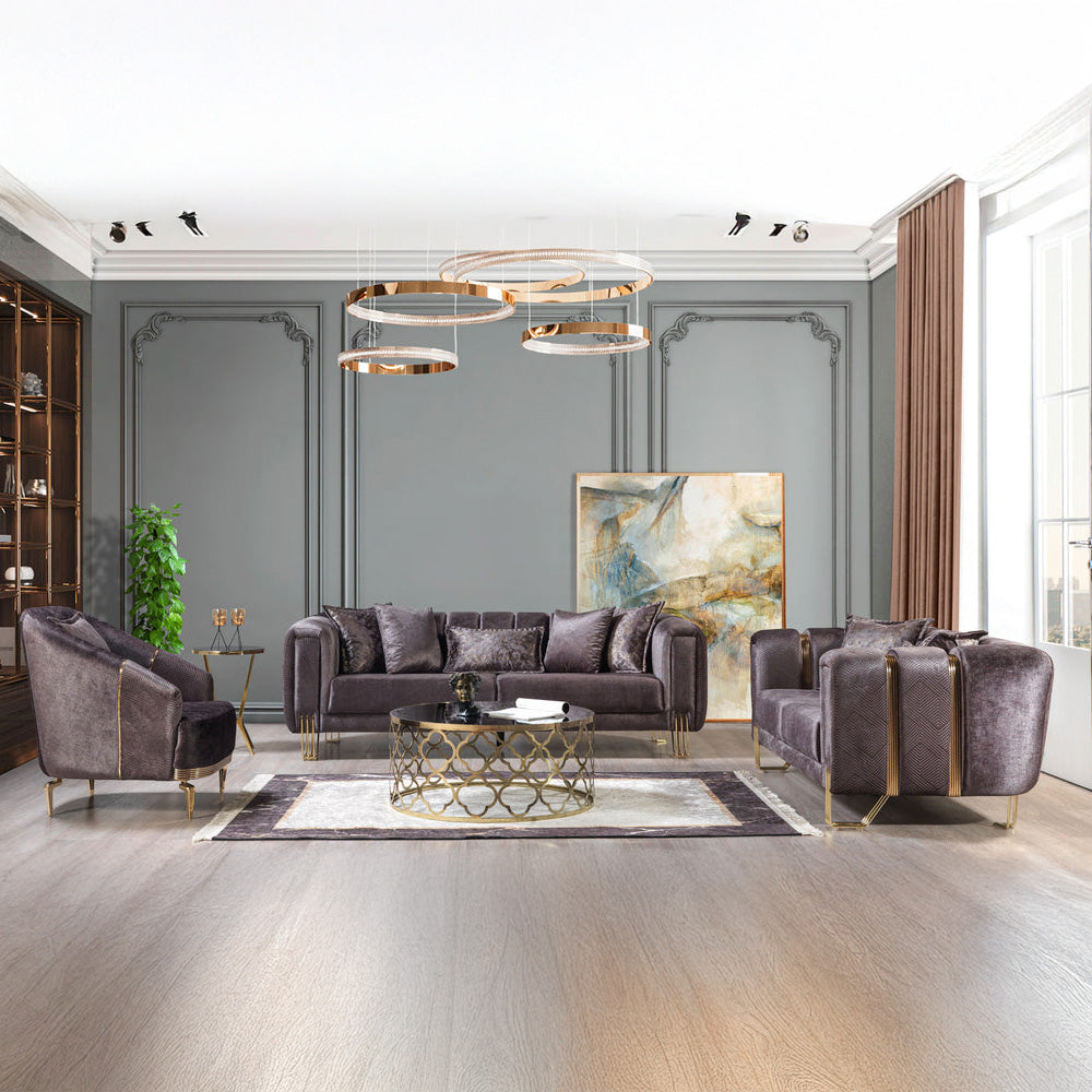 Nova - Santana Velvet Sofa & Loveseat
