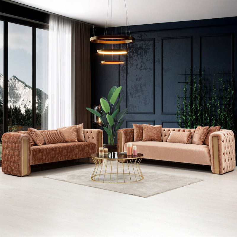 Nova - Scarlett Plush Sofa & Loveseat