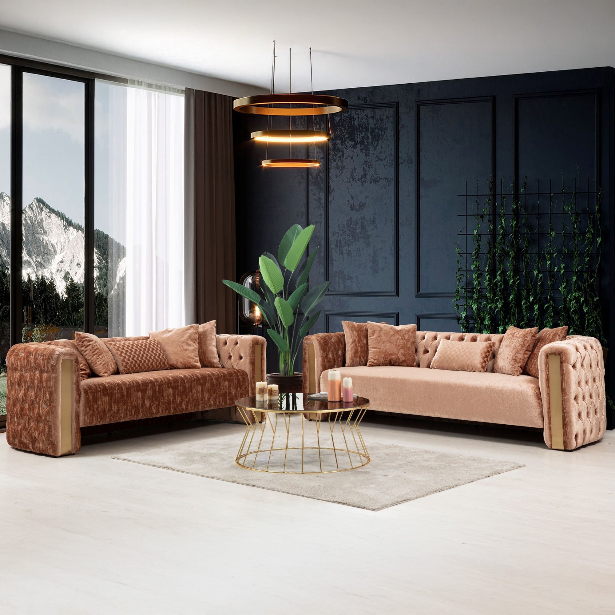 Nova - Scarlett Plush Sofa & Loveseat