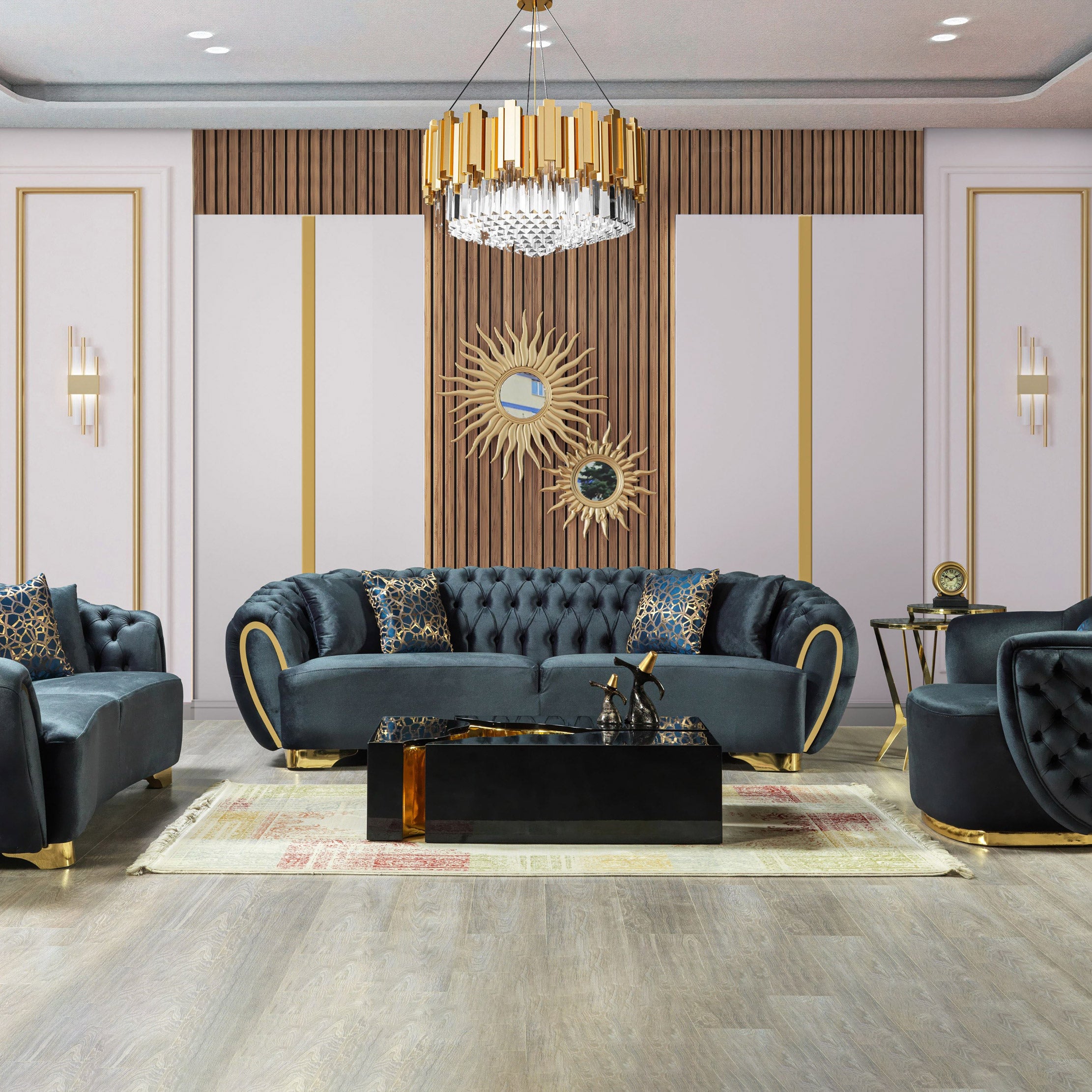 Nova - Victoria Velvet Sofa & Loveseat