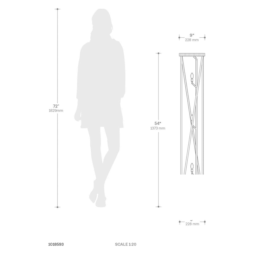 Nova Of CA - Torque Accent Floor Lamp Ebony