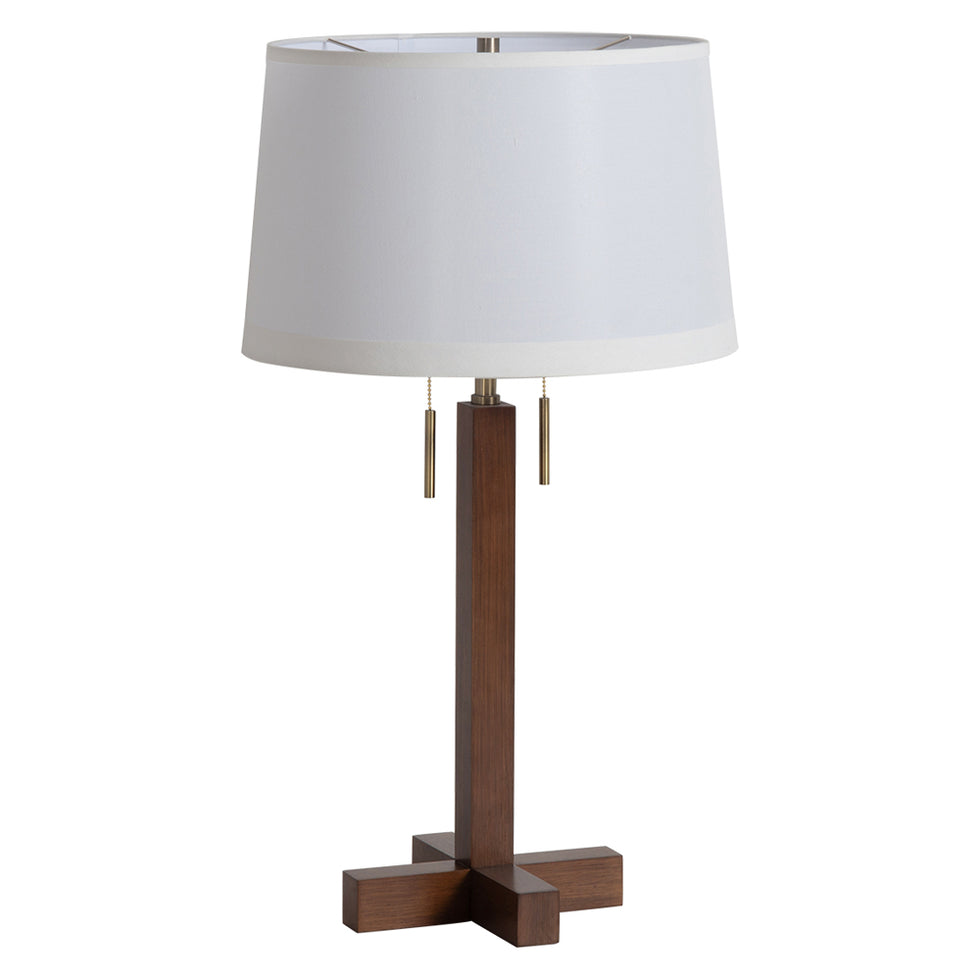 Nova Of CA - Swiss Cross Table Lamp Dark Walnut