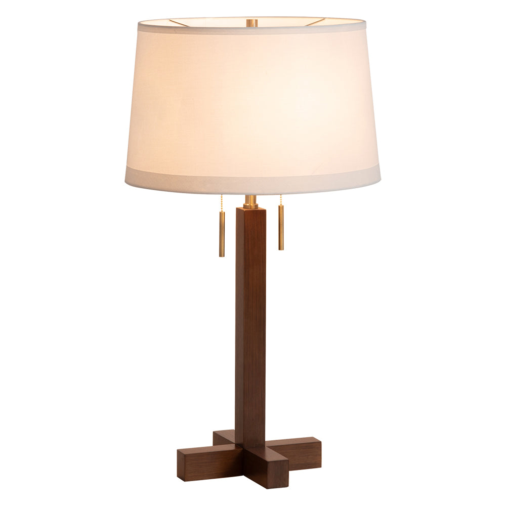 Nova Of CA - Swiss Cross Table Lamp Dark Walnut