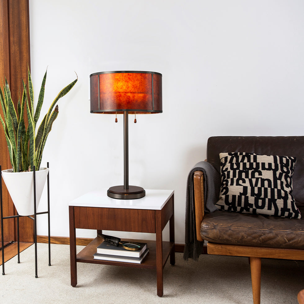 Nova Of CA - Layers Natural Mica Table Lamp