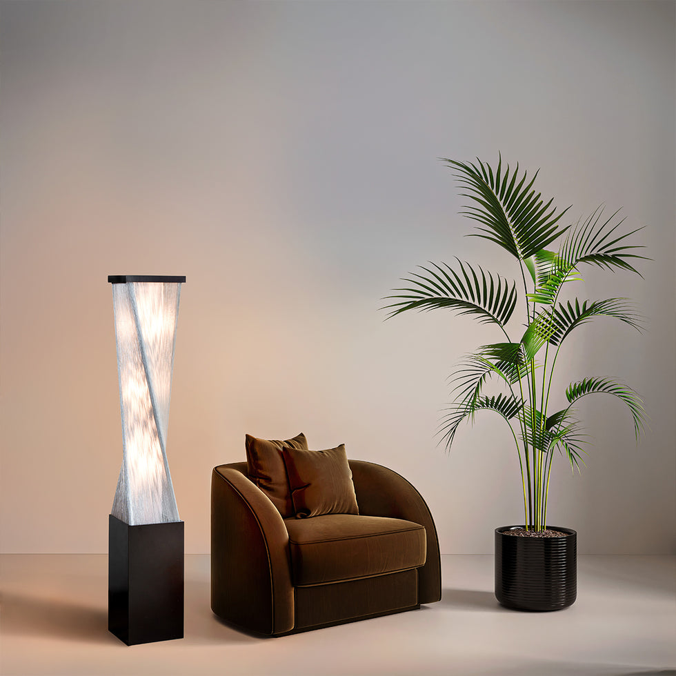 Nova Of CA - Torque Tall Base Accent Floor Lamp Espresso