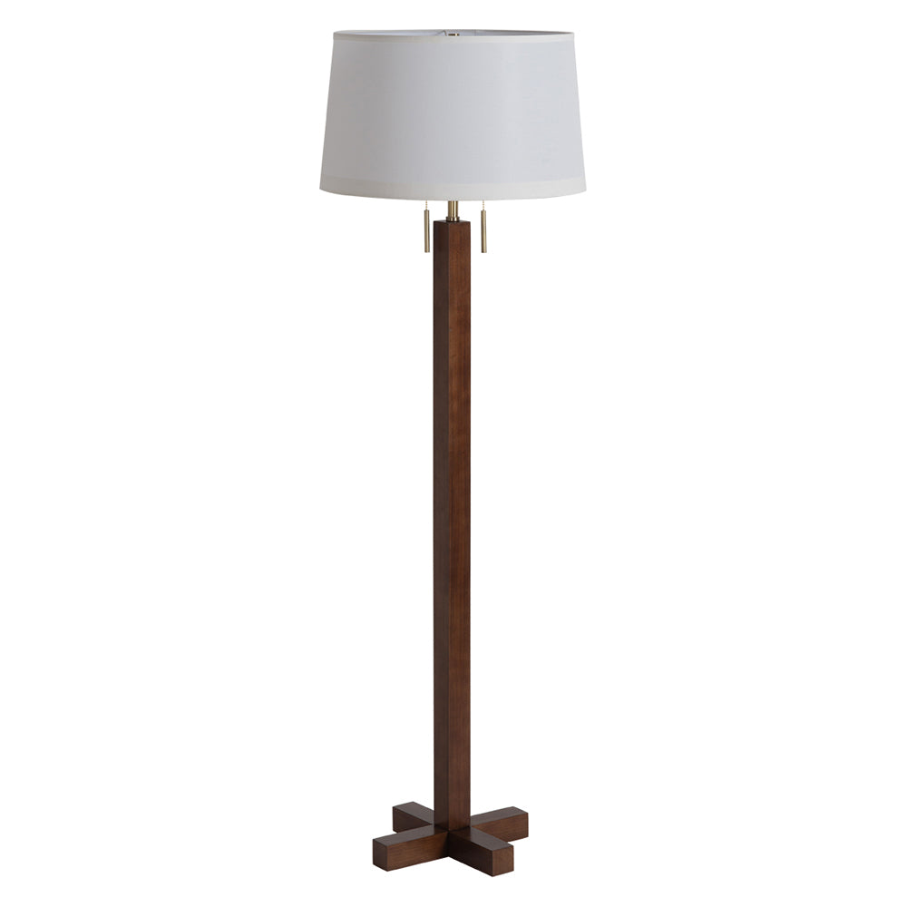 Nova Of CA - Swiss Cross Floor Lamp Dark Walnut