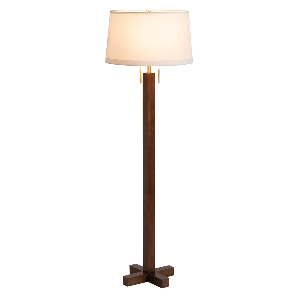 Nova Of CA - Swiss Cross Floor Lamp Dark Walnut