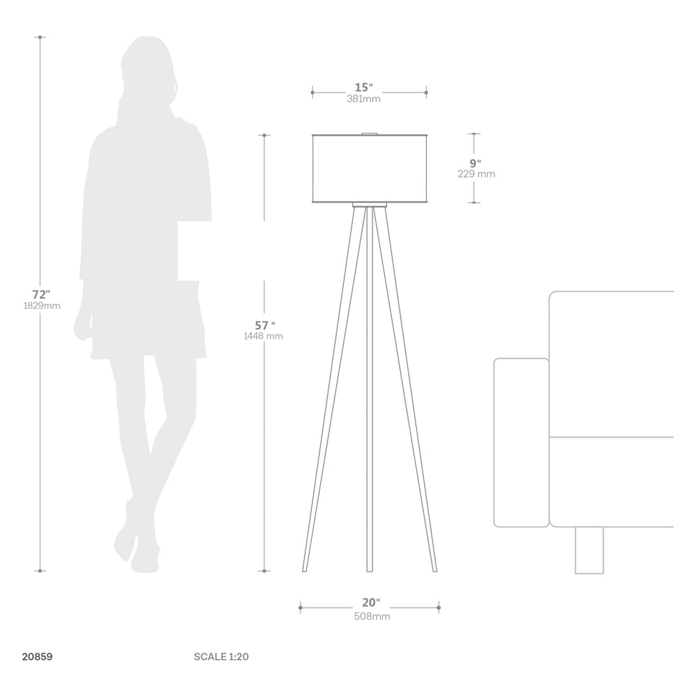Nova Of CA - Quattro Floor Lamp