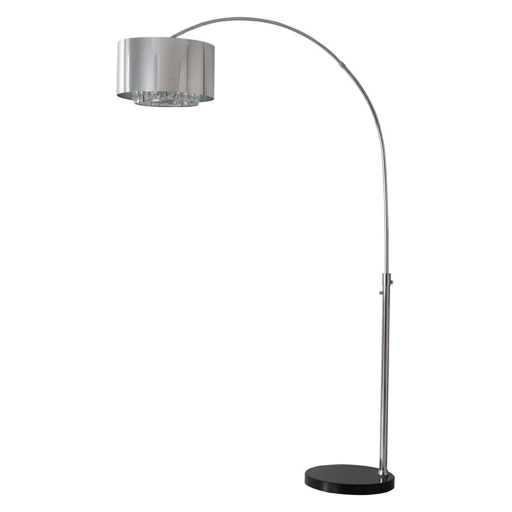 Nova Of CA - Marilyn 1 Light Arc Floor Lamp Chrome