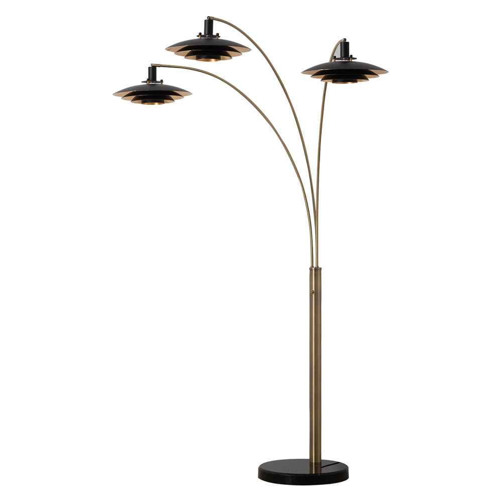 Nova Of CA - Rancho Mirage 3 Light Arc Floor Lamp