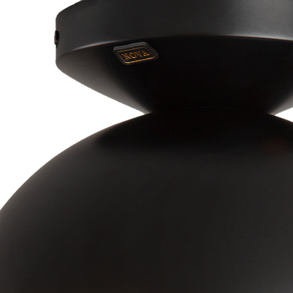 Nova Of CA - Luna Bella Flush Mount Ceiling Light Brass/Matte Black/Gold Leaf