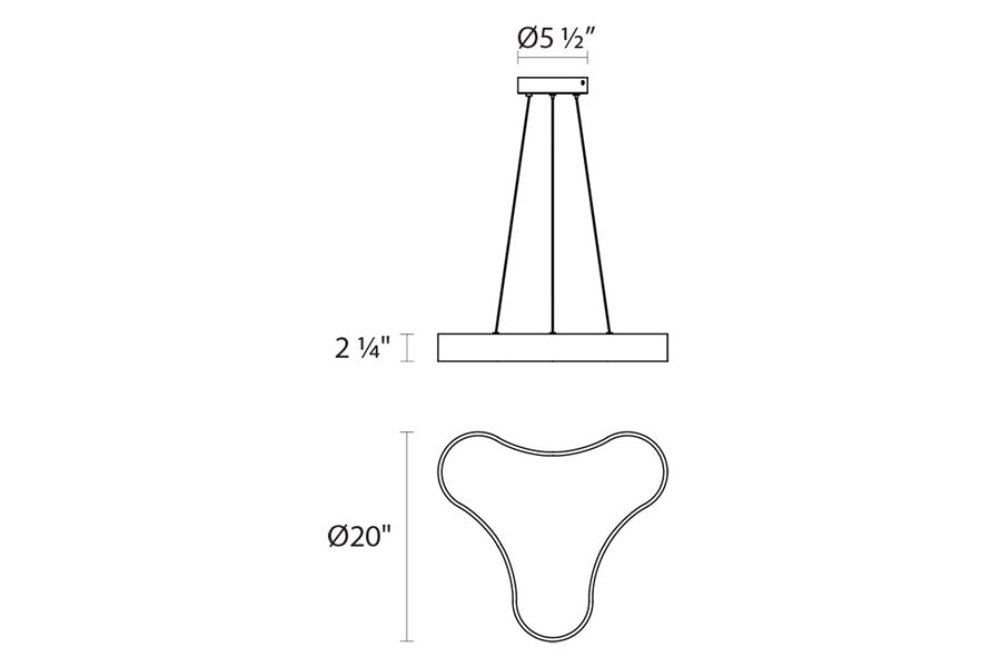 Sonneman - Corso Rhythm LED Pendant