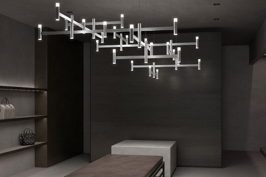 Sonneman - Systema Staccato Offset Chandelier