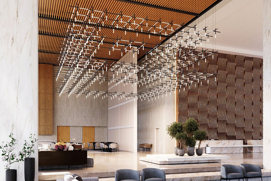 Sonneman - Labyrinth Square Chandelier