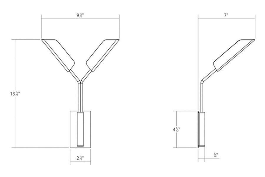 Sonneman - Leaf LED Sconce