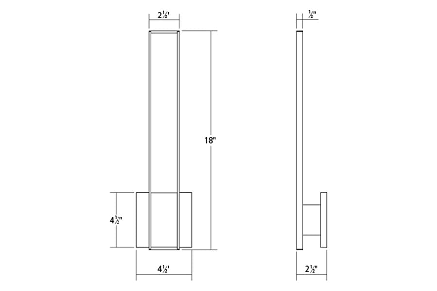 Sonneman - Planes LED Double Sconce