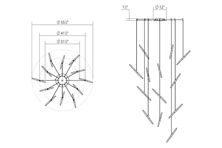 Sonneman - Ballet LED Chandelier