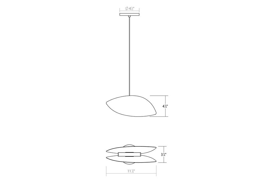 Sonneman - Papillons LED Single Pendant