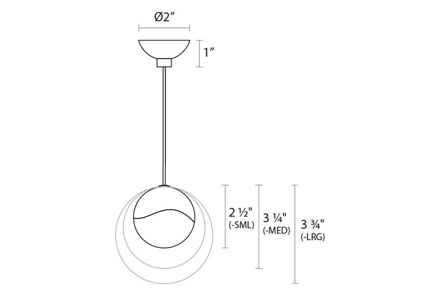 Sonneman - Grapes LED Single Pendant