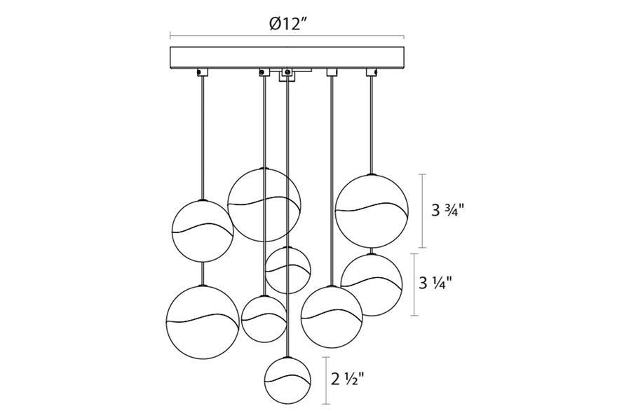 Sonneman - Grapes LED Chandelier
