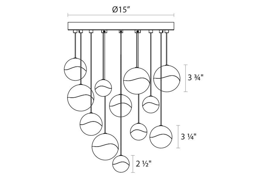 Sonneman - Grapes LED Chandelier