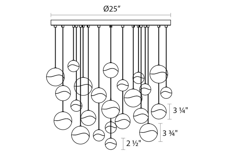 Sonneman - Grapes LED Chandelier