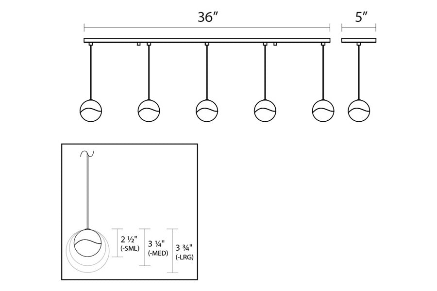 Sonneman - Grapes LED Chandelier