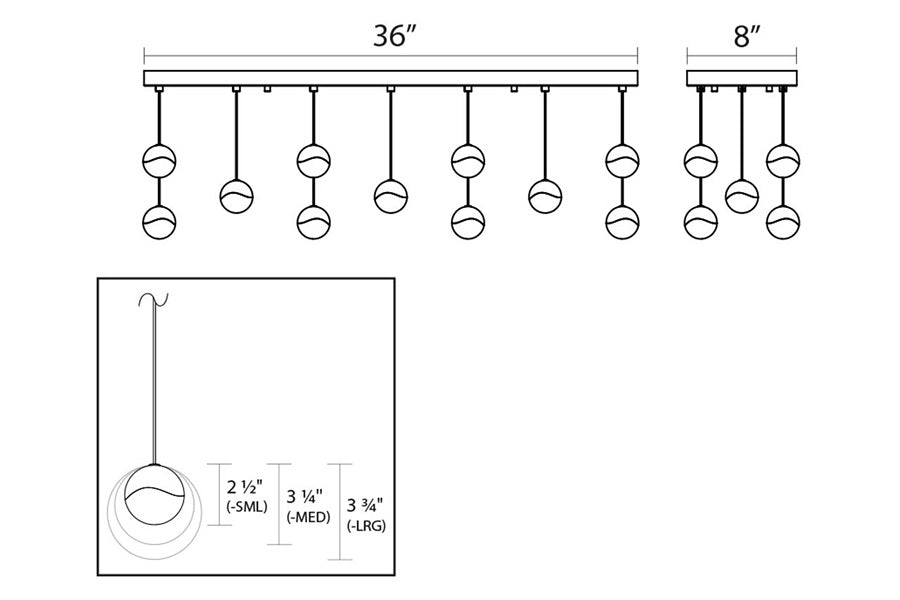 Sonneman - Grapes LED Chandelier
