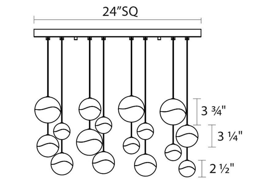 Sonneman - Grapes LED Chandelier