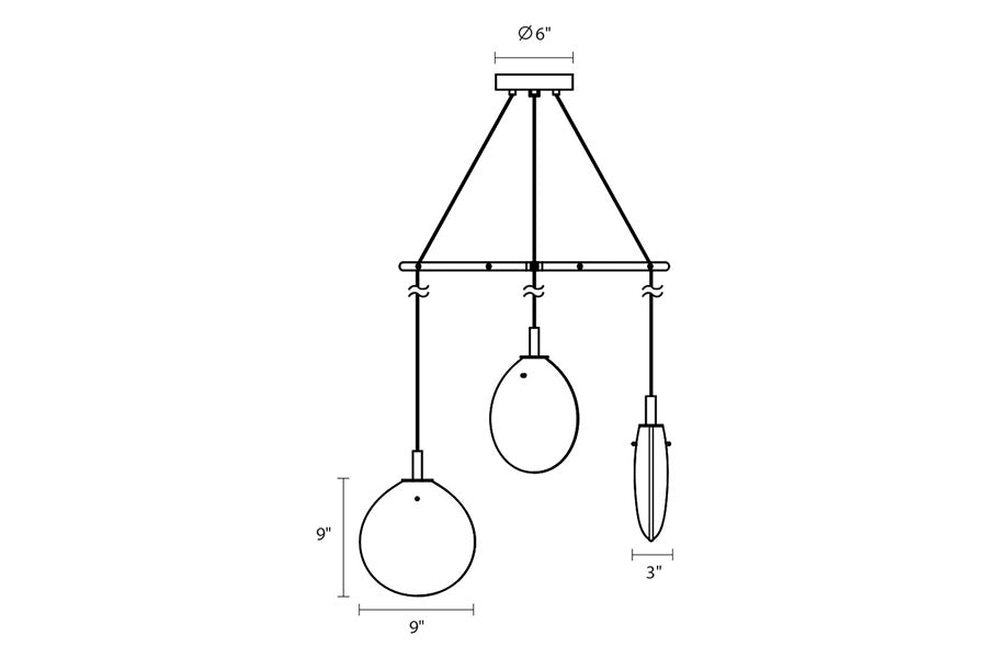 Sonneman - Cantina LED Chandelier