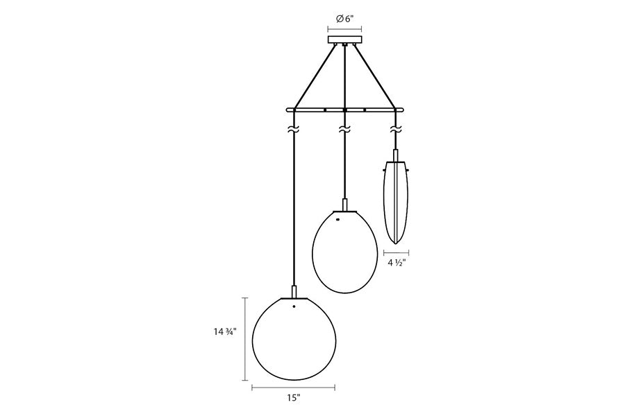 Sonneman - Cantina LED Chandelier