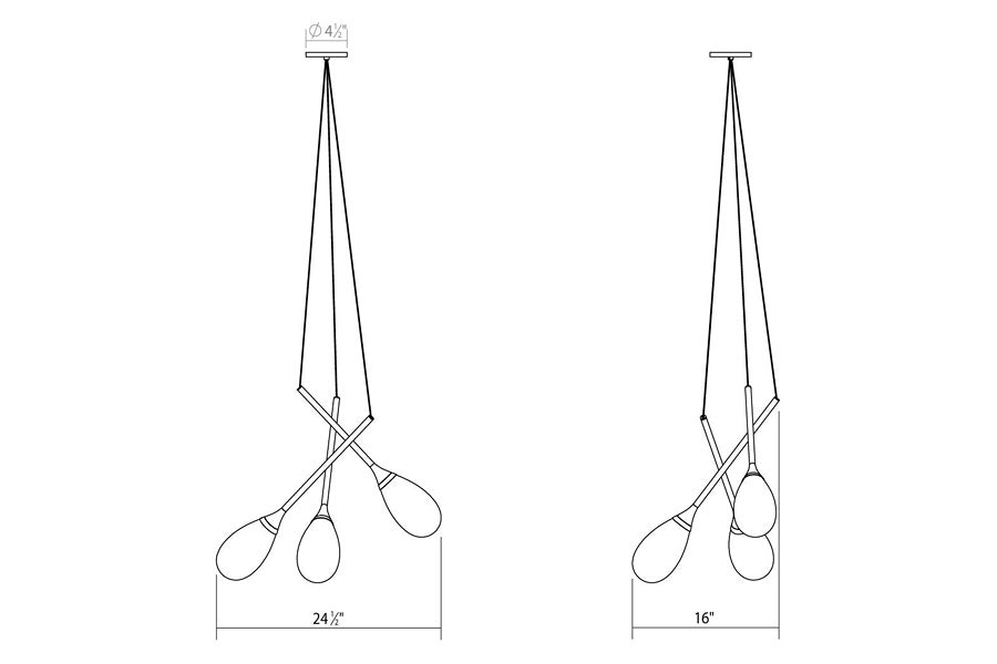Sonneman - Parisone LED Chandelier