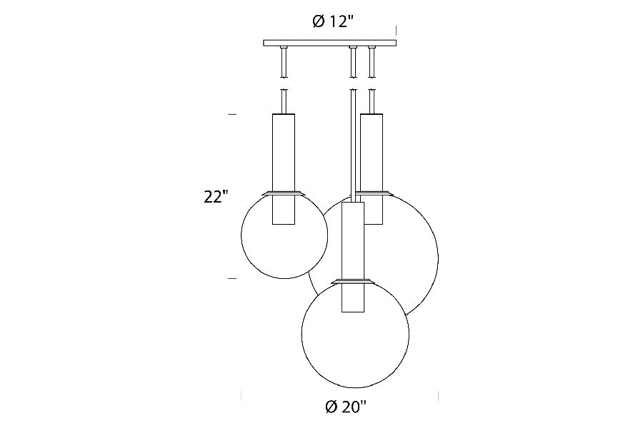 Sonneman - Bubbles Chandelier