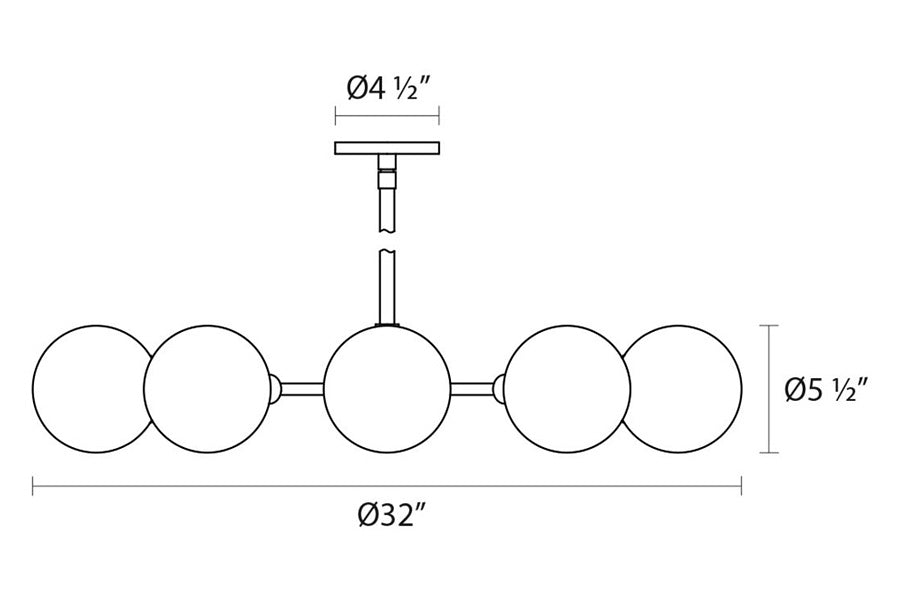 Sonneman - Orb Chandelier