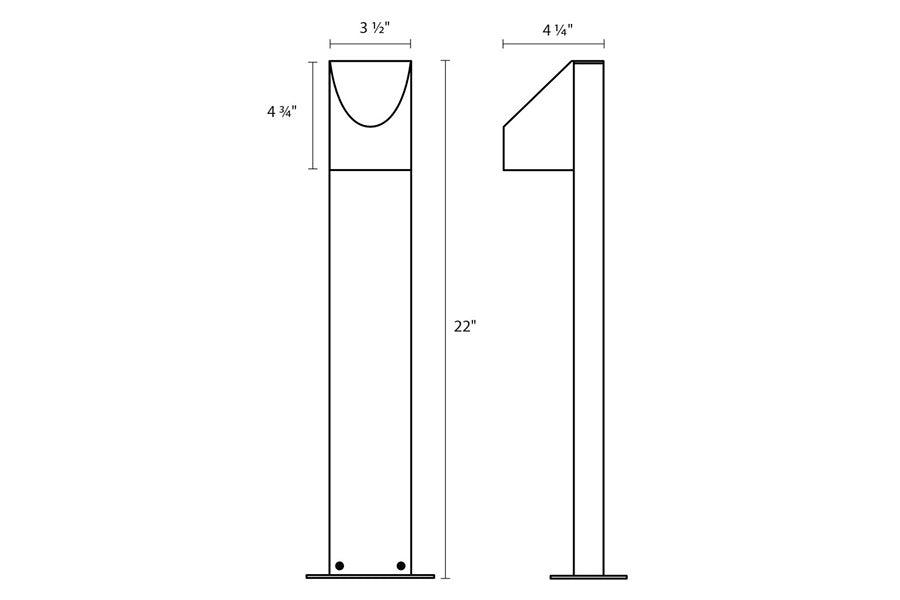 Sonneman - Shear LED Bollard