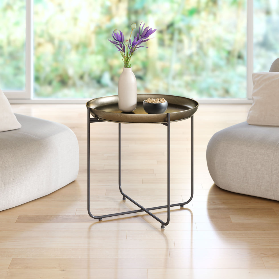 ZUO - Bronson Side Table in Bronze