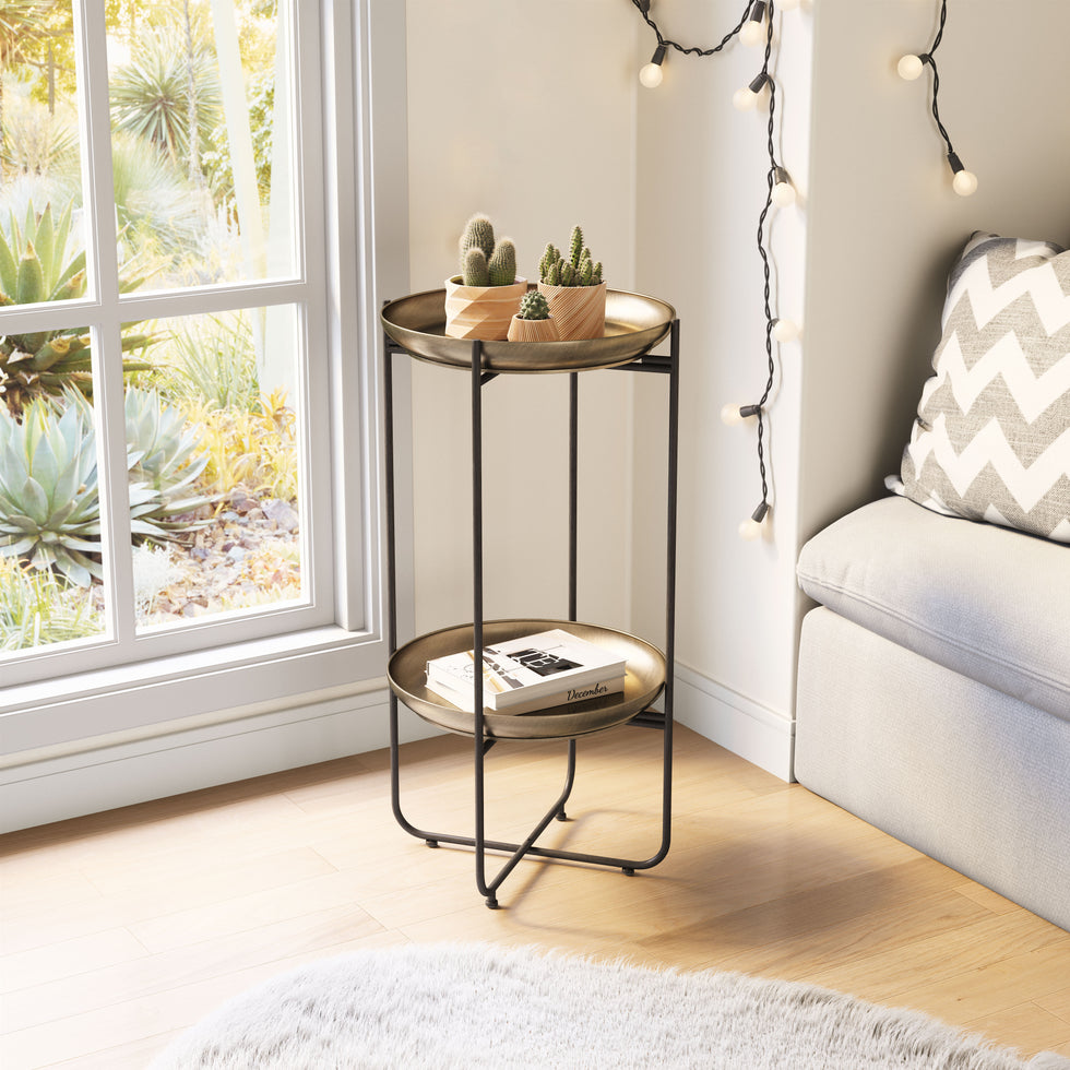 ZUO - Bronson Accent Table in Bronze