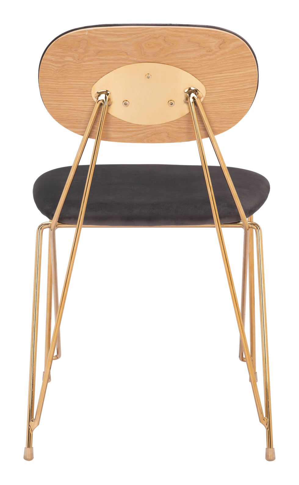 ZUO - Georges Dining Chair (Set of 2) in Gray/Gold