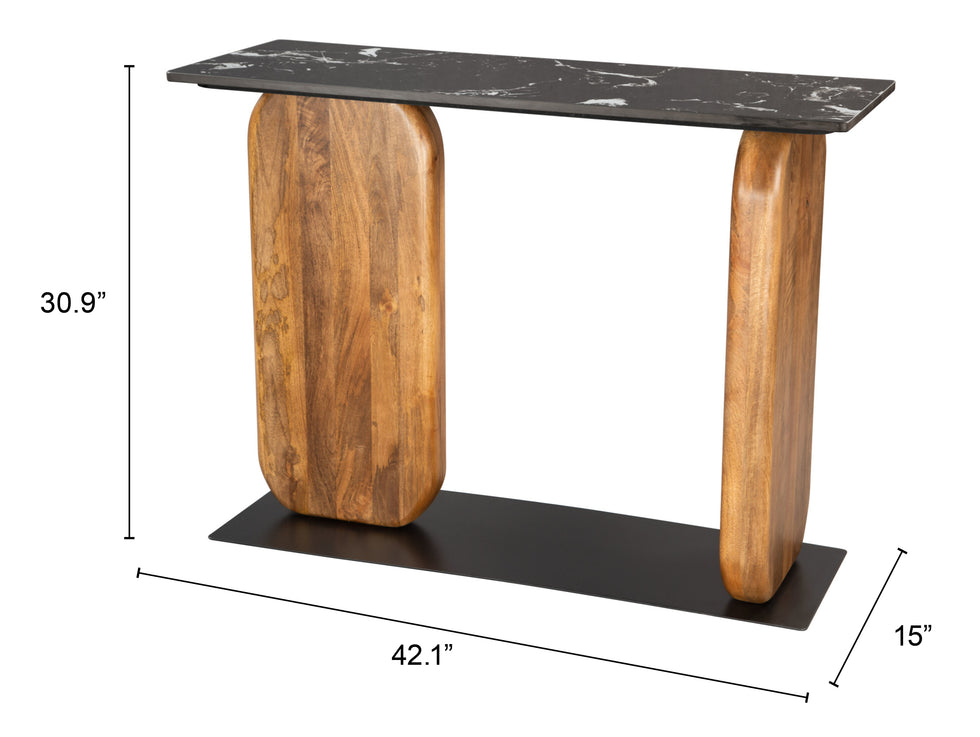 ZUO - Pemba Console Table in Multi-Color