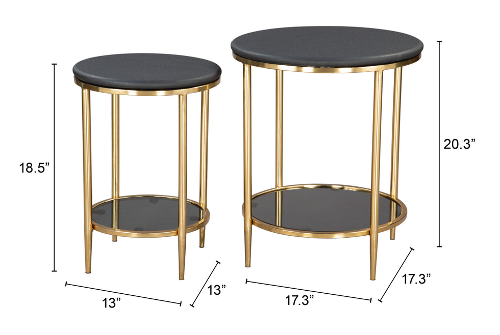 ZUO - Koper Coffee Table Set (2-Piece) in Black