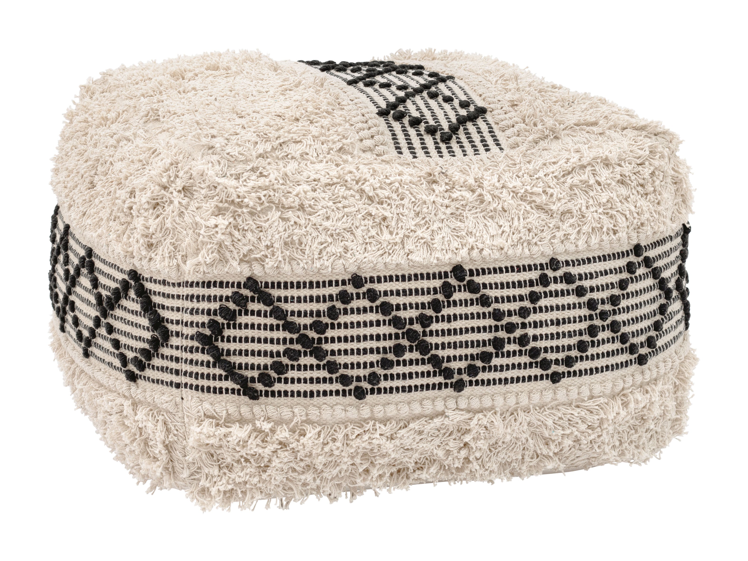 ZUO - Pisco Ottoman in Beige/Black