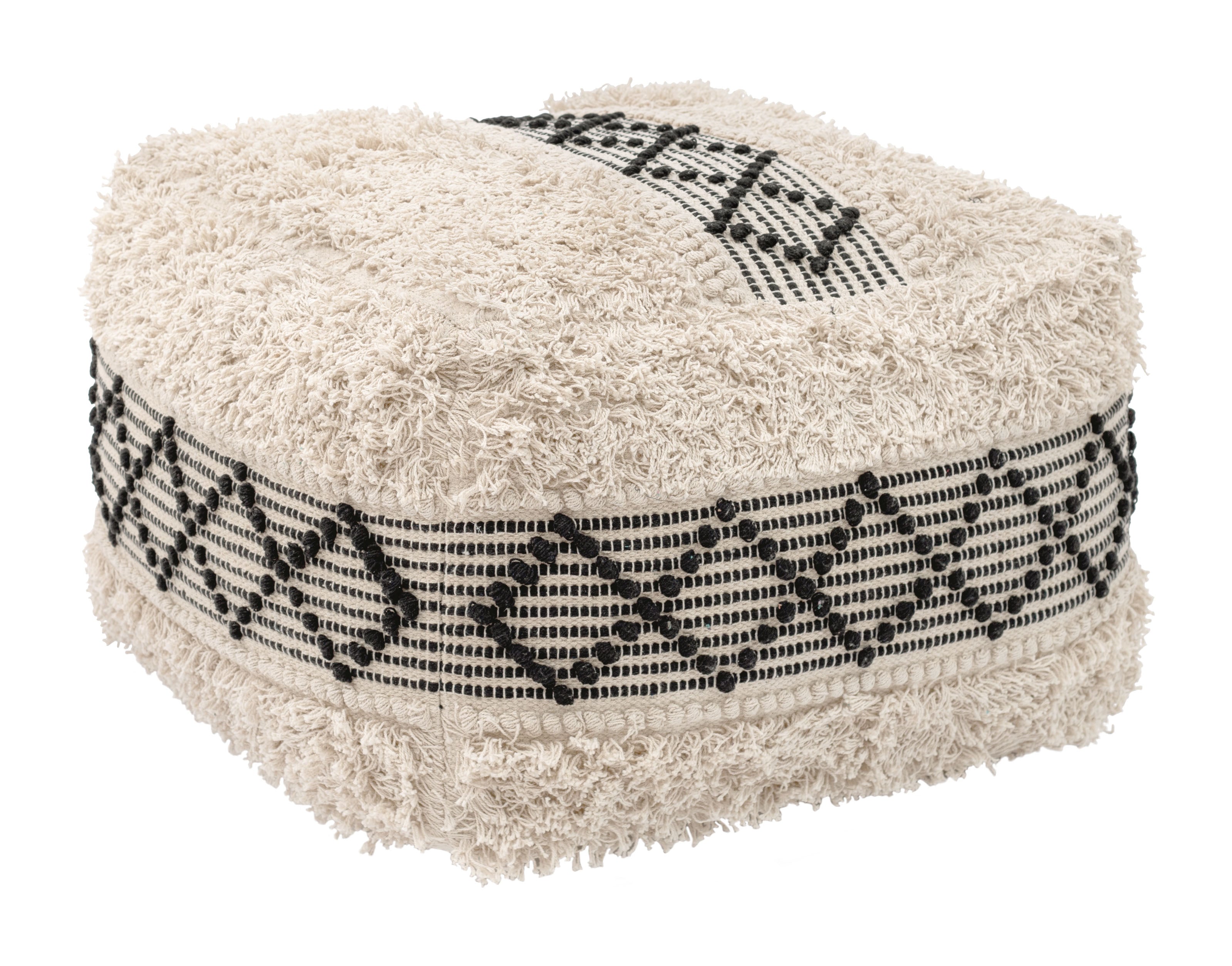 ZUO - Pisco Ottoman in Beige/Black