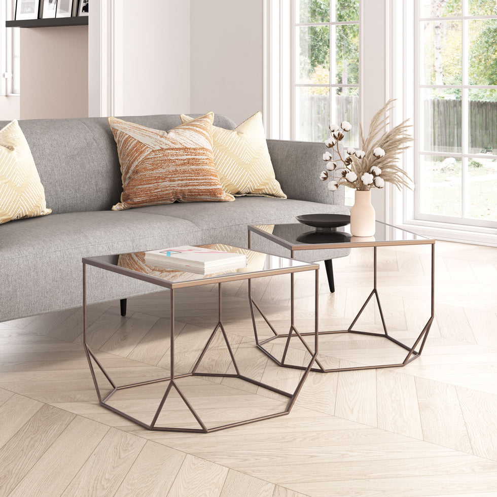 ZUO - Arzon Coffee Table Set (2-Piece) in Bronze