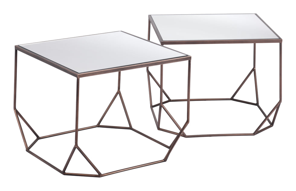 ZUO - Arzon Coffee Table Set (2-Piece) in Bronze