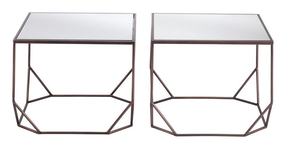 ZUO - Arzon Coffee Table Set (2-Piece) in Bronze