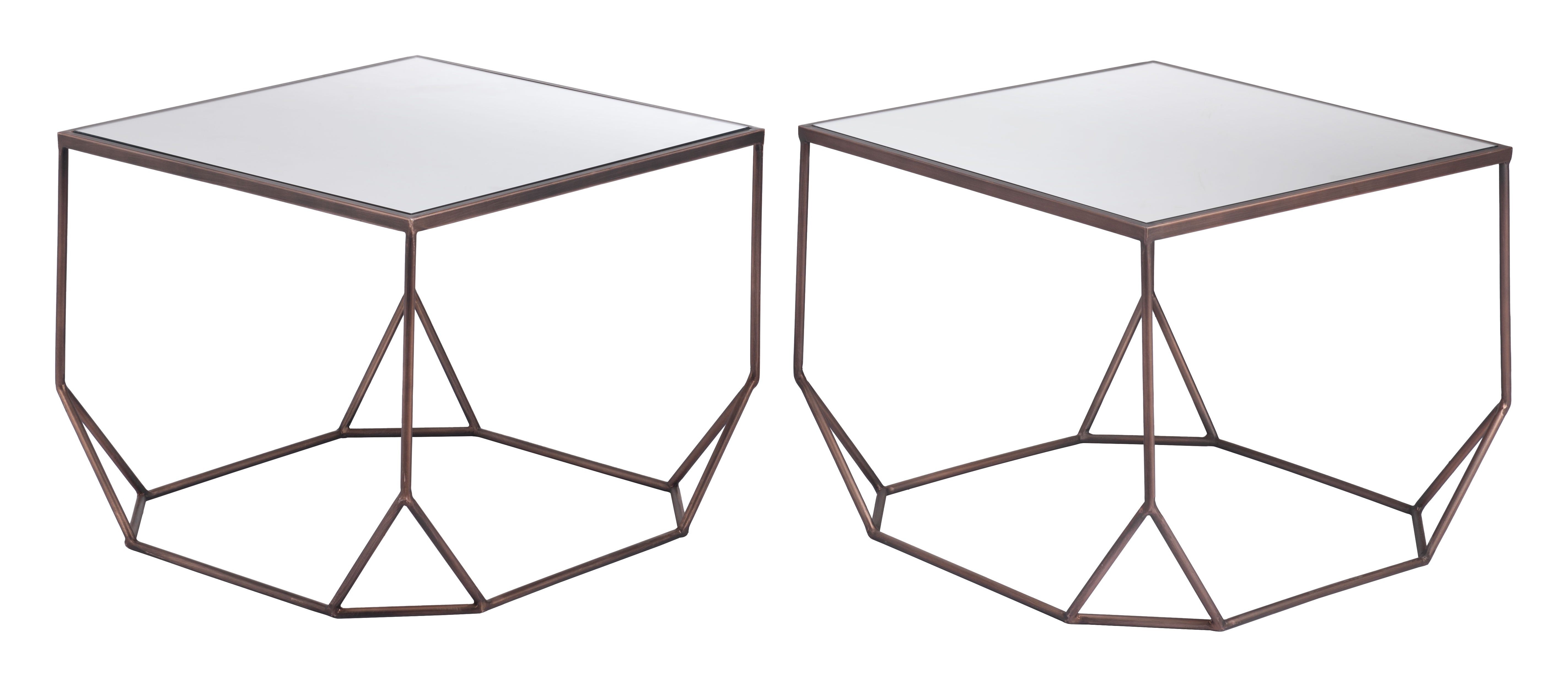 ZUO - Arzon Coffee Table Set (2-Piece) in Bronze